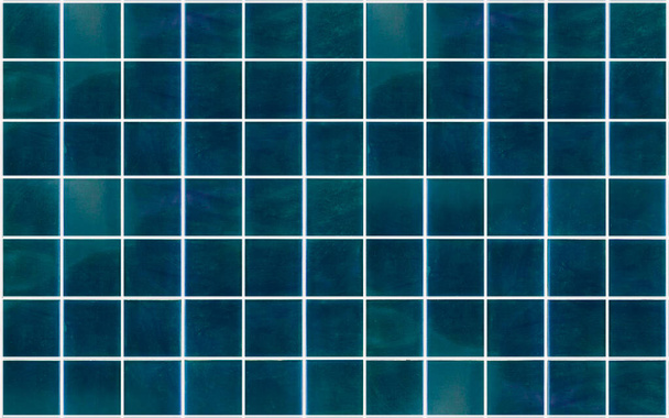 Синій керамічний плитковий фон. Стара старовинна керамічна плитка в синьому кольорі для прикраси кухні або ванної кімнати. Високоякісна фотографія
 - Фото, зображення
