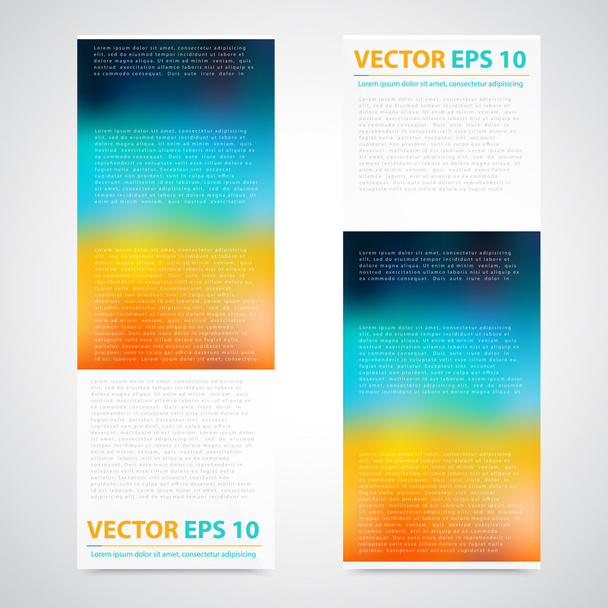 Flyer template header design. - Vector, Image