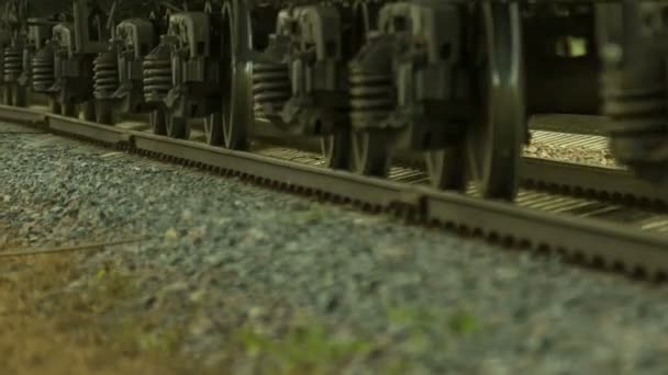 Güterzug fährt mit der Bahn - Filmmaterial, Video
