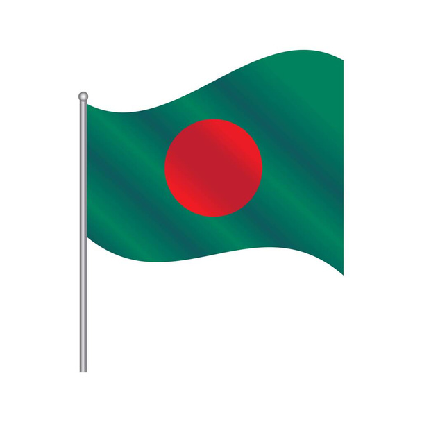 Σχέδιο εικονογράφησης εικόνων σημαίας Μπανγκλαντές - Διάνυσμα, εικόνα