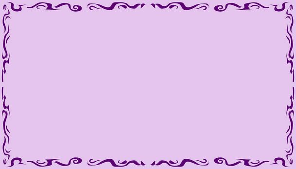 Purple abstract frame border texture illustration background. Perfect for website wallpapers, posters, banners, book covers, invitation covers - Foto, Bild