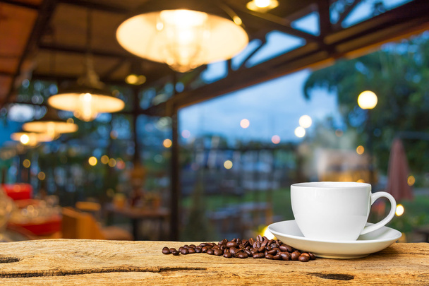 Kávézó homályos háttér bokeh  - Fotó, kép