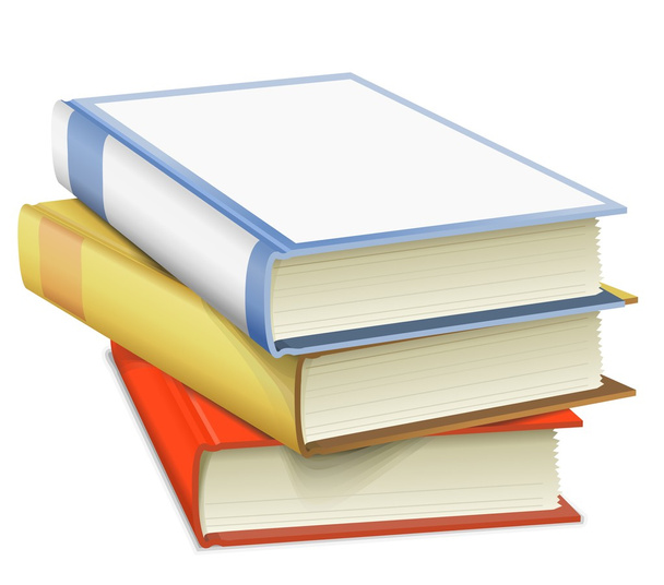 Stacked books - Vector, Image