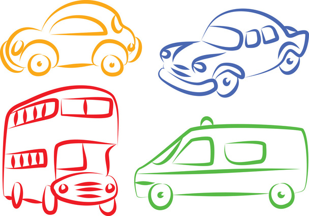 iconos de auto - Vector, afbeelding