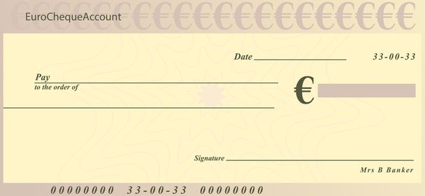 Dollar geld Cheque - Vector, afbeelding