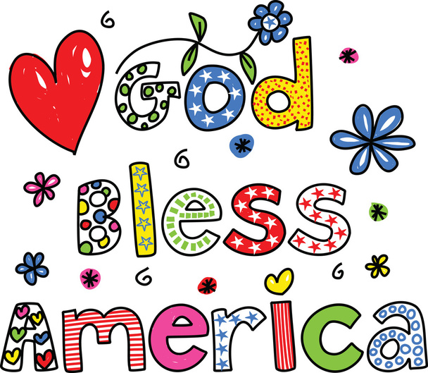 Dios bendiga a América
 - Vector, imagen