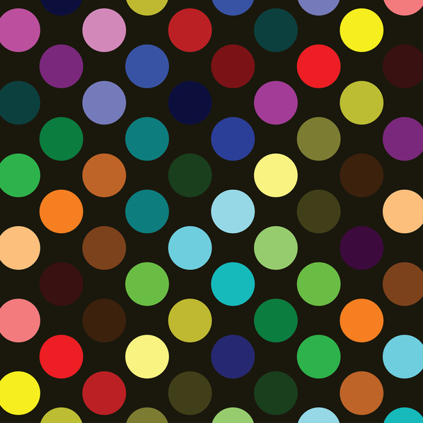 Retro Multi barevné puntíky - Vektor, obrázek