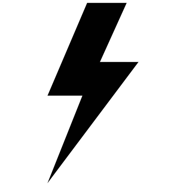 Ikona pioruna, element projektu logo wektora energii elektrycznej. Koncepcja symbolu energii elektrycznej i grzmotu - Wektor, obraz