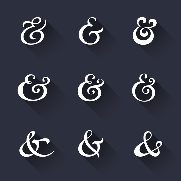 Ampersand colección
 - Vector, Imagen