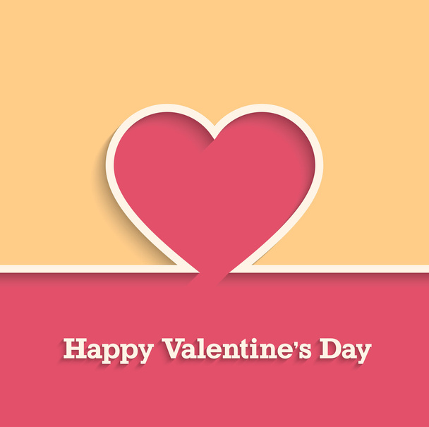 Happy Valentines Day card. - Vector, Image