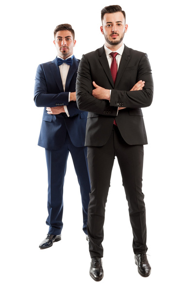 Σείριος και άνδρες των επιχειρήσεων αυτοπεποίθηση - Φωτογραφία, εικόνα