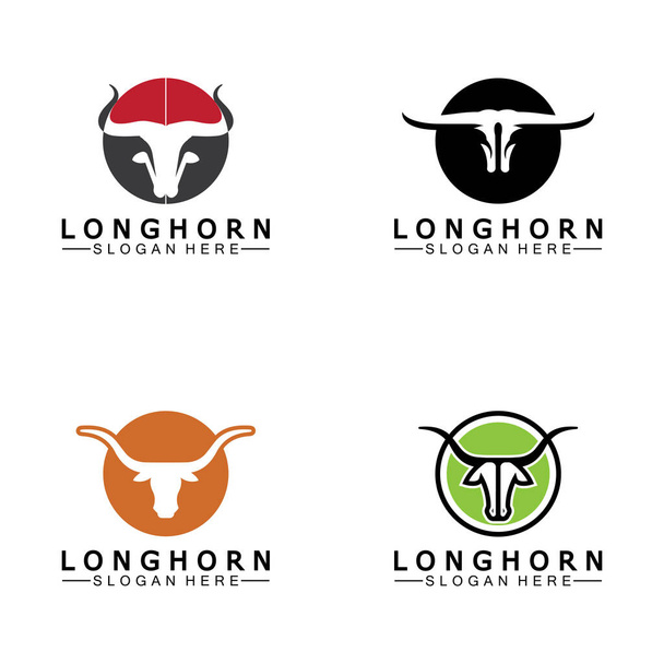 Long horn logo template vector illustration design - Vektori, kuva