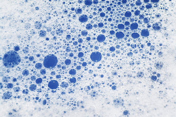 Soapsuds background with air bubbles abstract texture - Photo, Image