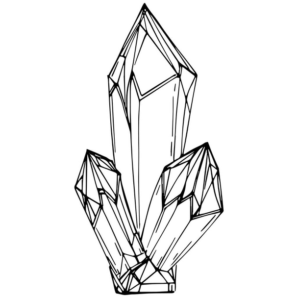 διανυσματική απεικόνιση ενός διαμαντιού. αφηρημένο γεωμετρικό στοιχείο. - Διάνυσμα, εικόνα