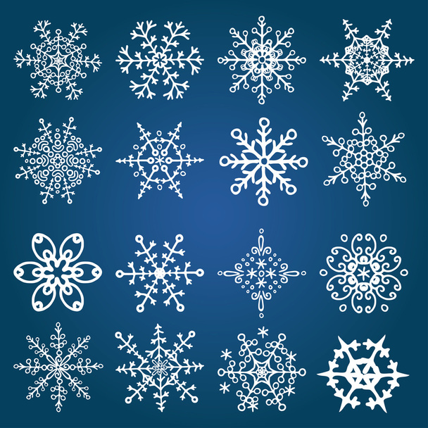 Winter white Snowflakes - Foto, Imagen