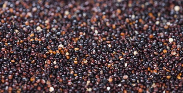 Black Quinoa background - Фото, изображение