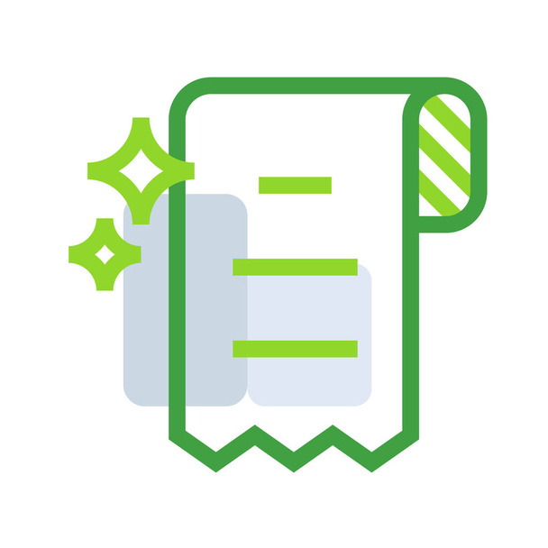 Számlázási üzleti ikon gyűjtemény zöld körvonalazott stílusban. szimbólum, készlet, web, vonal, technológia, internet, design. Vektorillusztráció - Vektor, kép