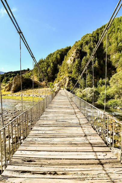 bridge over river, photo as a background, digital image - Photo, Image