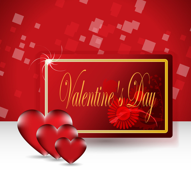 Valentines Day Card - Wektor, obraz