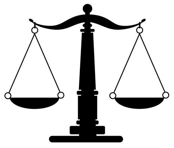Maßstäbe der Gerechtigkeit - Vektor, Bild