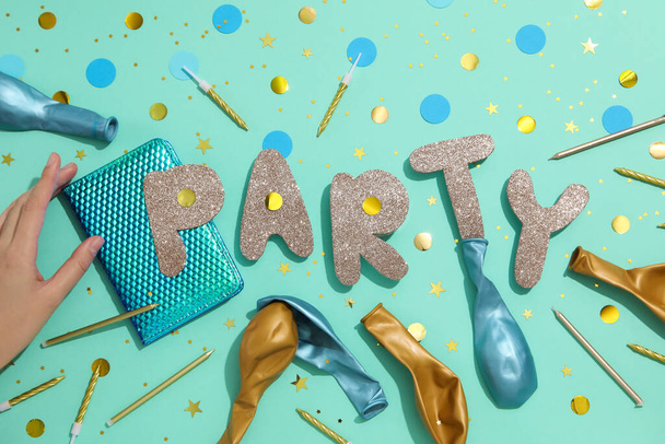 Concept of party and celebration, accessories for party - Fotó, kép