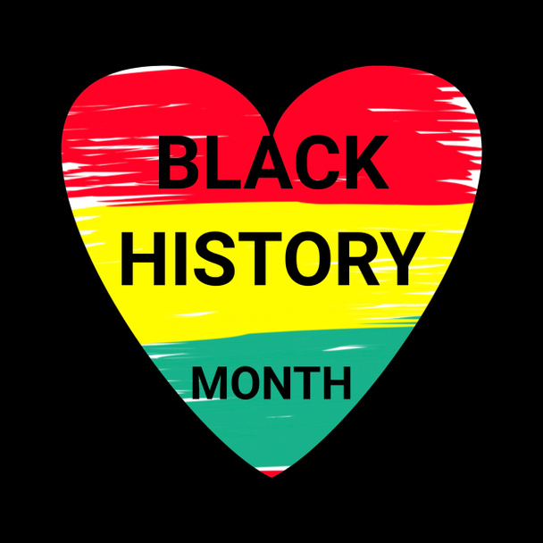 Black History Month. African American History. Celebrated annual. In February in United States and Canada. In October in Great Britain. Poster, card, banner, background. 3D illustration - Fotó, kép