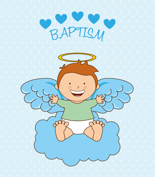 baptism angel design  - Vector, Image