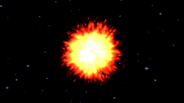 Supernova abstracte achtergrond. - Video