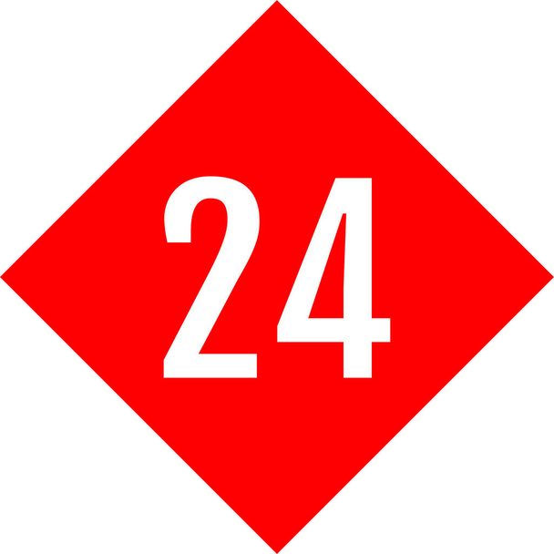 Иллюстрация значка 24 - Вектор,изображение