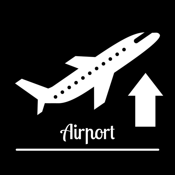repülőtér-ikonok  - Vektor, kép