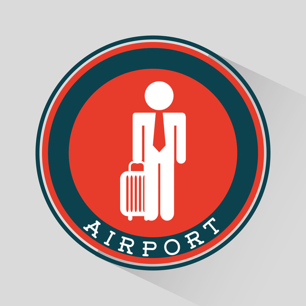 Port lotniczy ikony  - Wektor, obraz