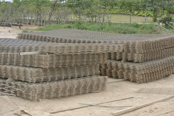 Barras o barras de acero utilizadas para reforzar el hormigón - Foto, Imagen