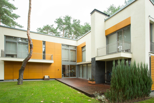 Modern house during autumn day - Photo, image