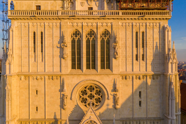Details of Zagreb Cathedral in Croatia. - Фото, изображение
