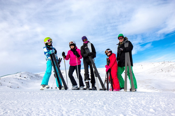 Rodina na lyžování - Fotografie, Obrázek