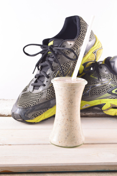 Homemade, healthy energy drink for runners. . Drink chia seeds - Photo, Image