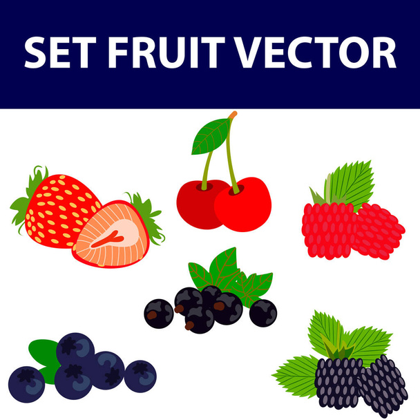 Bacche di bosco. Frutta dolce. Illustrazione realistica. Set di icone vettoriali 3d
 - Vettoriali, immagini