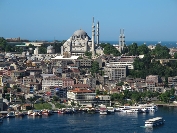 Istanbul City View, Süleymaniye Mosque - Φωτογραφία, εικόνα