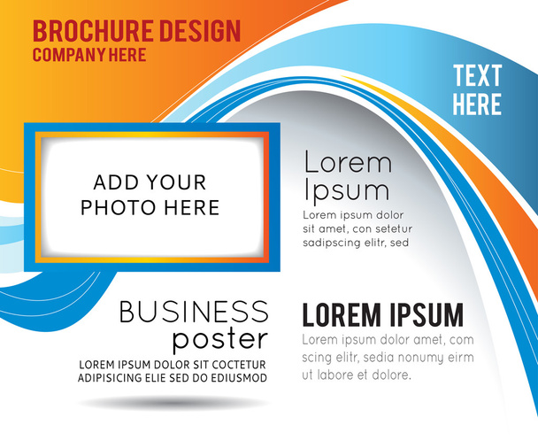 Business brochure template - Vector, Image
