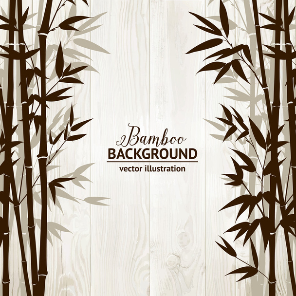 Tarjeta forestal de bambú
. - Vector, Imagen