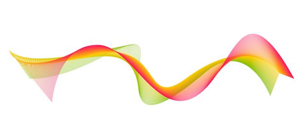 Vektor für farbige Wellenlinien - Vektor, Bild