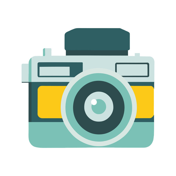 camera photographic device technology icon - Vetor, Imagem