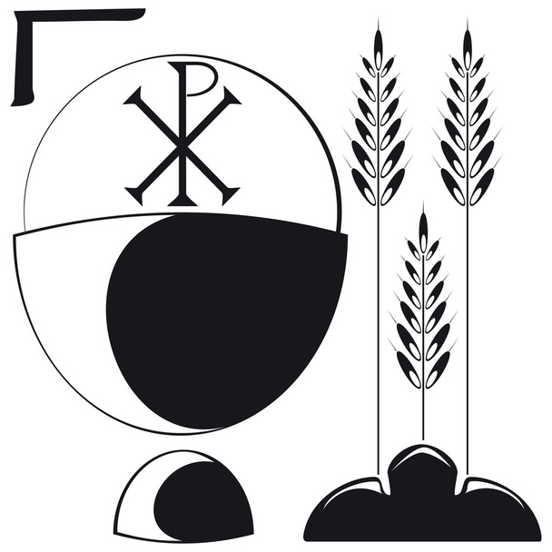 χριστιανικά σύμβολα - Διάνυσμα, εικόνα