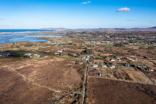 Aerial view of Gortahork in County Donegal, Republic of Ireland. - Valokuva, kuva