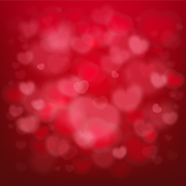 Elegant Valentines Day Card On Red Background - Photo, Image