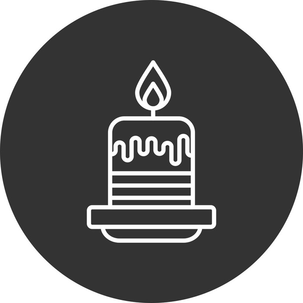 Candle Creative Icons Desig - Вектор,изображение