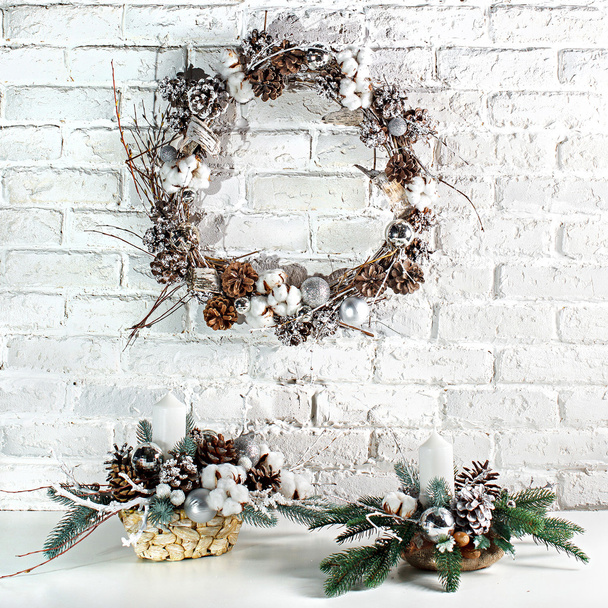 the Christmas wreath - Fotoğraf, Görsel