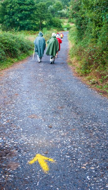 Pèlerins sur le chemin de Saint Jacques  - Photo, image