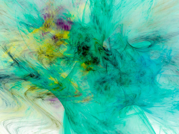 Αφηρημένη απεικόνιση φόντου, σύγχρονη hipster φουτουριστικό fractal φλόγα γραφικό, πολύχρωμο σουρεαλιστικό αφίσα, πανό - Φωτογραφία, εικόνα