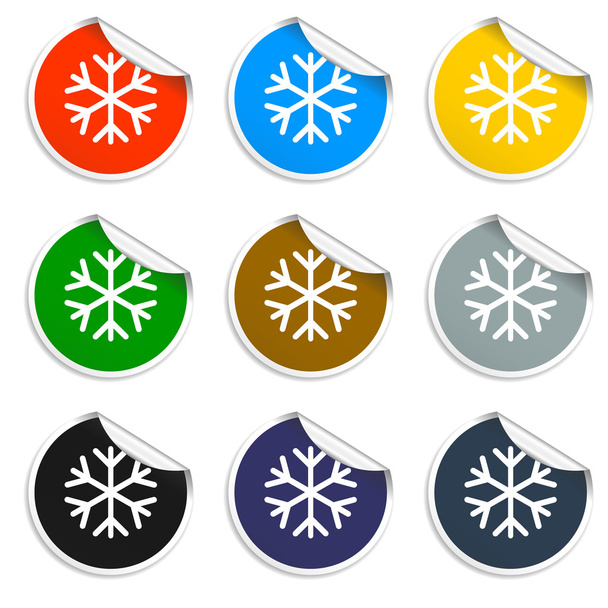 Snowflake flat icon.  - Vector, Image